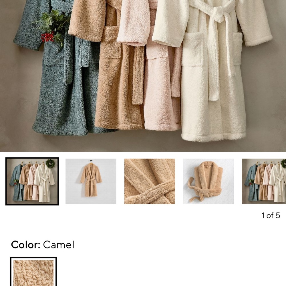 New Potterybarn Cozy  Bathrobe (long)